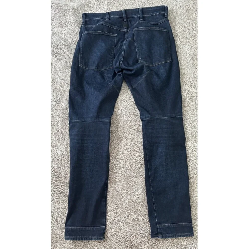 G Star RAW Jeans Mens Blue 5620 3D Slim Moto Style Biker Denim Pants